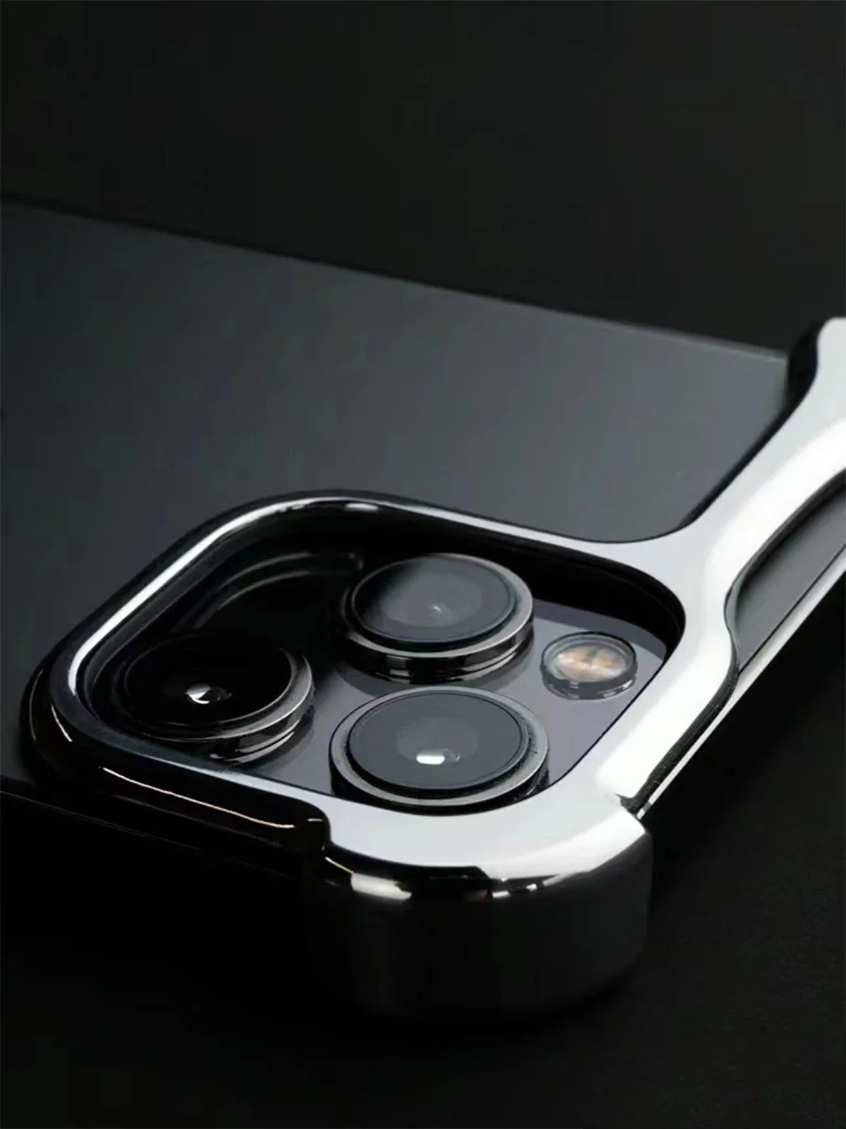 Luxury Irregular Aluminum Alloy Bumper Phone Case For IPhone  14 15 16 Pro Max 16Pro Plus Lens Film Protection Metal Cover