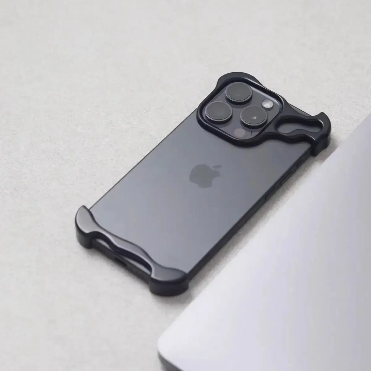 Luxury Irregular Aluminum Alloy Bumper Phone Case For IPhone  14 15 16 Pro Max 16Pro Plus Lens Film Protection Metal Cover